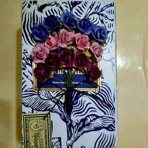 Suenos de Saundra Upcycled Collection, RARE Blue in Green Cigar Box, Home Decor